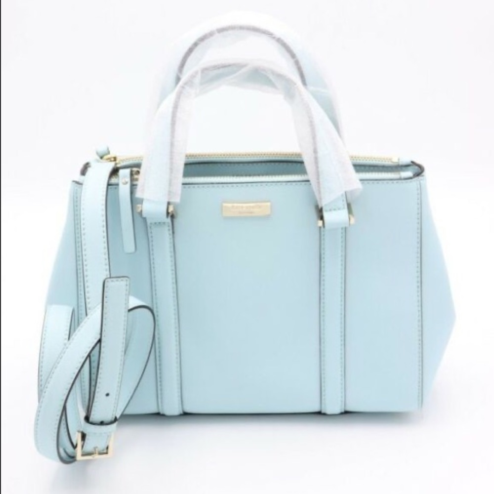 Kate Spade Grace Blue NewBury Lane Leather Tote